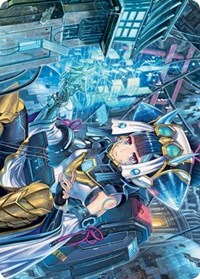 Covert Technician Art Card, Art Series: Kamigawa: Neon Dynasty