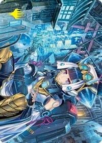 Covert Technician Art Card (Gold-Stamped Signature), Art Series: Kamigawa: Neon Dynasty