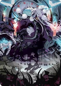 Echo of Death's Wail Art Card, Art Series: Kamigawa: Neon Dynasty