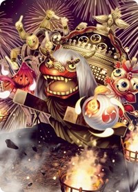 March of Reckless Joy Art Card, Art Series: Kamigawa: Neon Dynasty