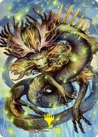Kura, the Boundless Sky Art Card (Gold-Stamped Signature), Art Series: Kamigawa: Neon Dynasty