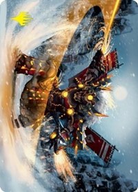Asari Captain Art Card (Gold-Stamped Signature), Art Series: Kamigawa: Neon Dynasty