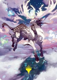Hinata, Dawn-Crowned Art Card (Gold-Stamped Signature), Art Series: Kamigawa: Neon Dynasty