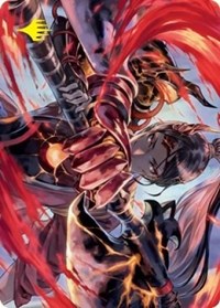 Risona, Asari Commander Art Card (Gold-Stamped Signature), Art Series: Kamigawa: Neon Dynasty