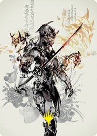Satoru Umezawa Art Card (73/81) (Gold-Stamped Signature), Art Series: Kamigawa: Neon Dynasty