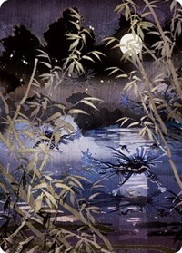 Swamp (297) Art Card, Art Series: Kamigawa: Neon Dynasty