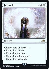 Farewell, Prerelease Cards