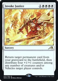 Invoke Justice, Prerelease Cards