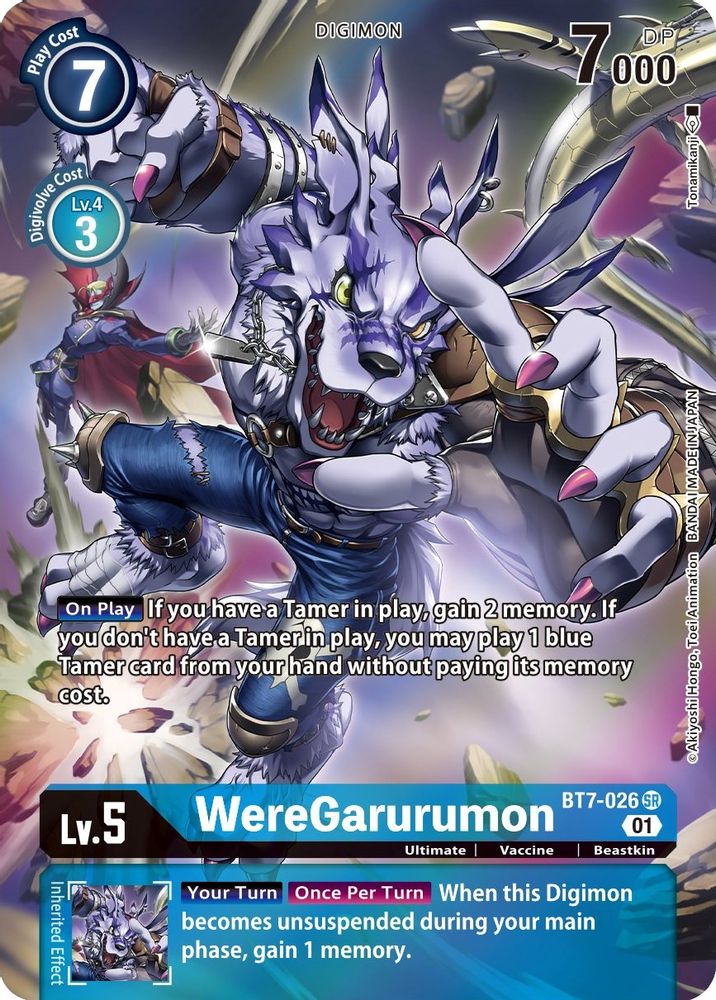 WereGarurumon (Alternate Art), Foil, front