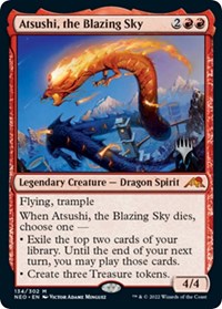 Atsushi, the Blazing Sky, Promo Pack: Kamigawa: Neon Dynasty
