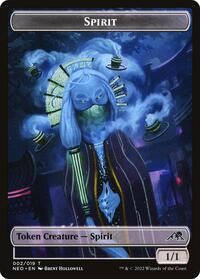 Spirit (002) // Human Monk (010) Double-sided Token