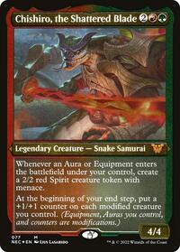 Chishiro, the Shattered Blade (Display Commander) - Thick Stock, Commander: Kamigawa: Neon Dynasty
