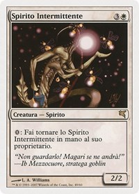 Blinking Spirit (Italian) - "Spirito Intermittente", Magic Encyclopedia 2005 (Salvat/Hachette)