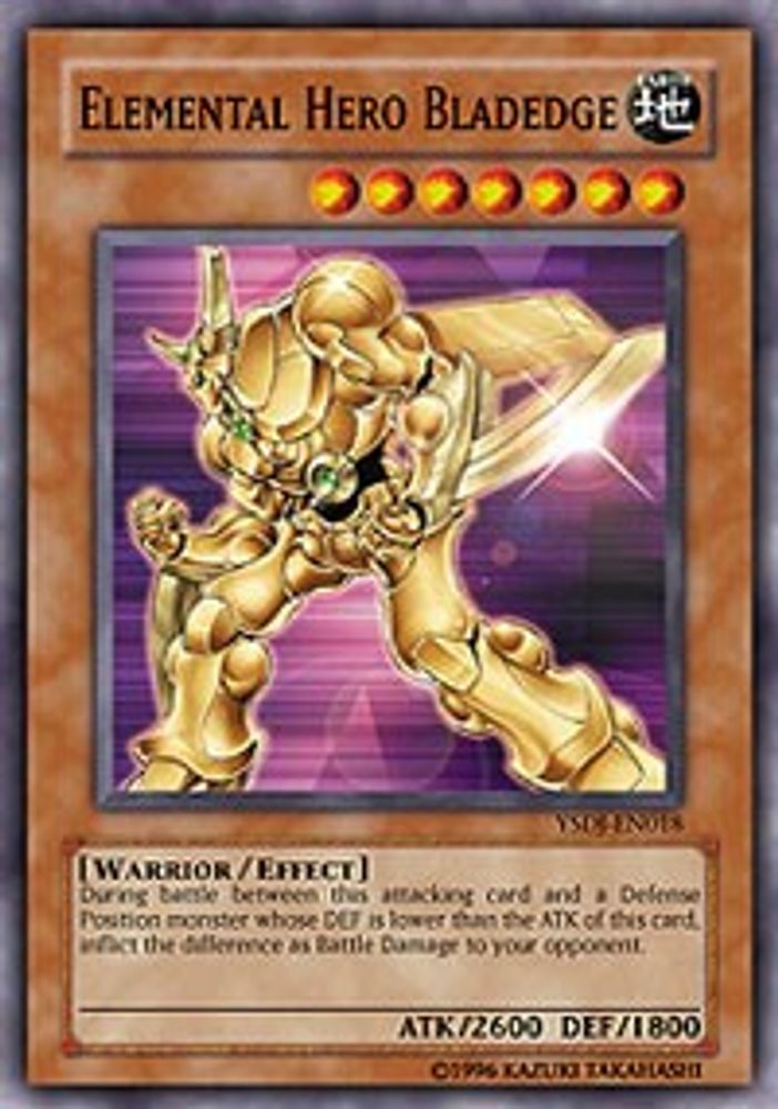 Elemental HERO Bladedge, 1st-edition, front