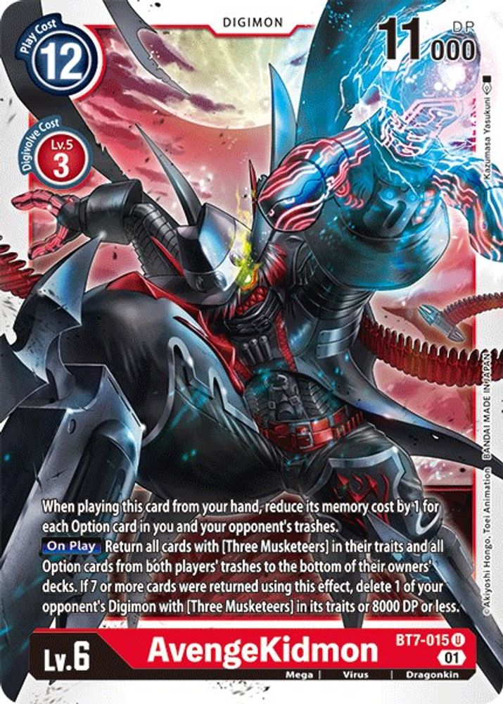 AvengeKidmon, Standard, front