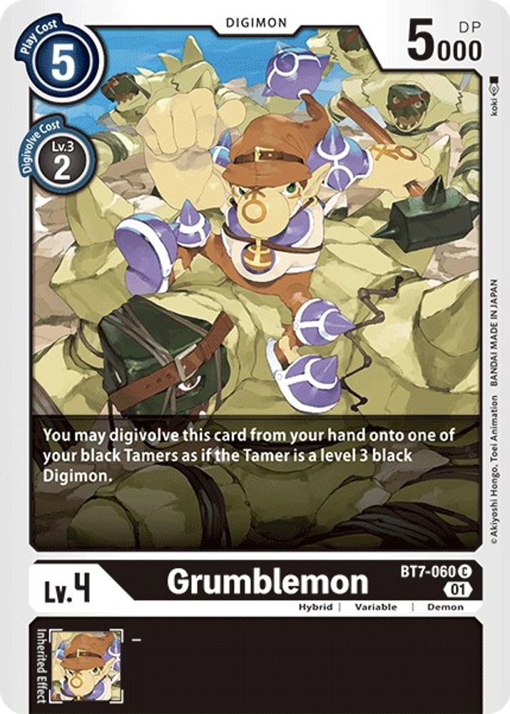Grumblemon, Standard, front