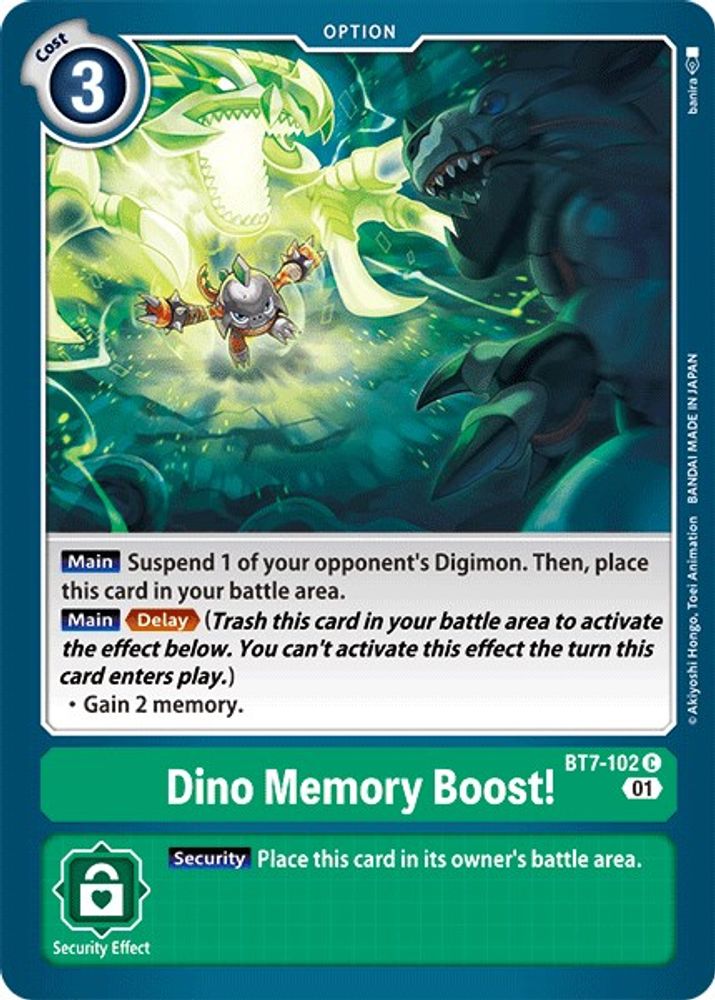 Dino Memory Boost!, Standard, front