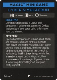 Magic Minigame: Cyber Simulacrum, Kamigawa: Neon Dynasty