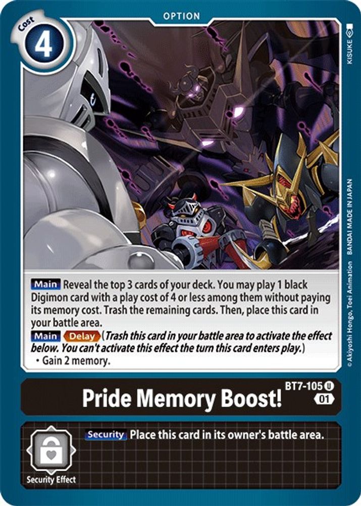 Pride Memory Boost!, Standard, front