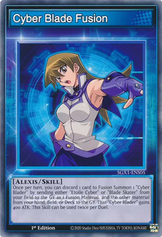 Cyber Blade Fusion, 1st-edition, front