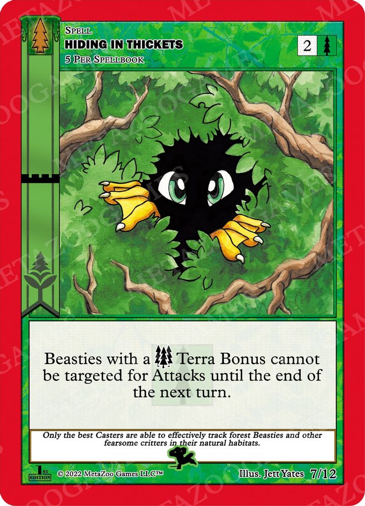 Hiding in Thickets, Standard, front