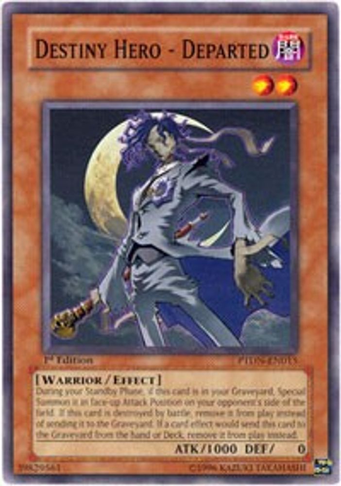 Destiny Hero - Departed, 1st-edition, front
