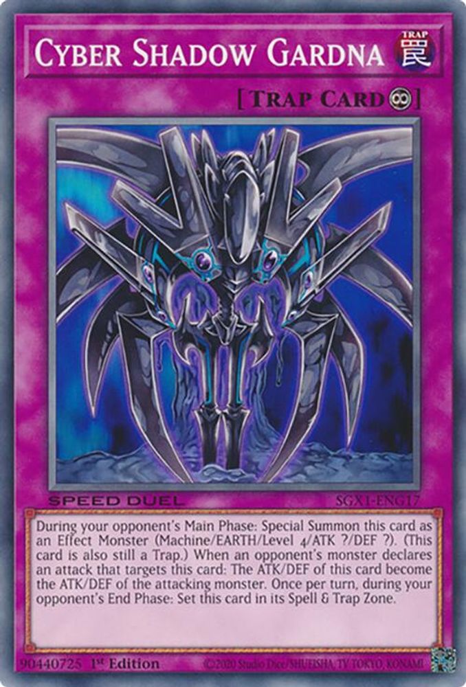 Cyber Shadow Gardna, 1st-edition, front
