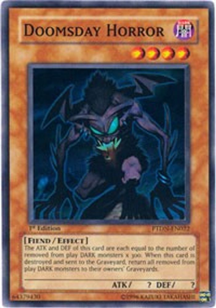 Doomsday Horror, 1st-edition, front
