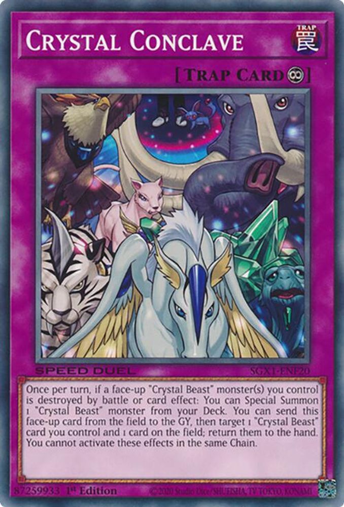Crystal Conclave, 1st-edition, front