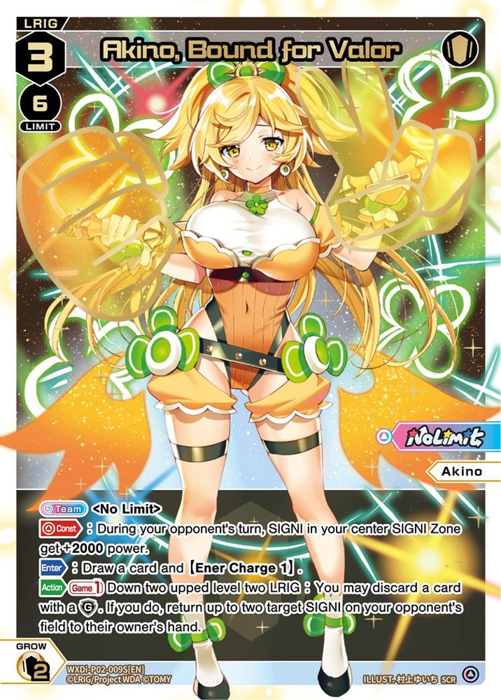 Akino, Bound for Valor (SCR), Foil, front