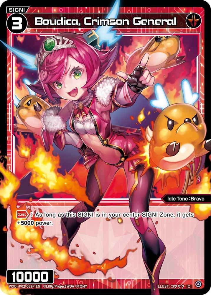 Boudica, Crimson General (Parallel Foil), Foil, front