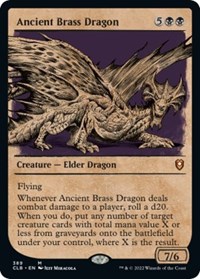Ancient Brass Dragon (Showcase), Commander Legends: Battle for Baldur's Gate