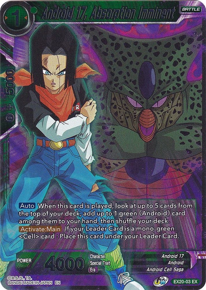 Android 17, Absorption Imminent, Foil, front