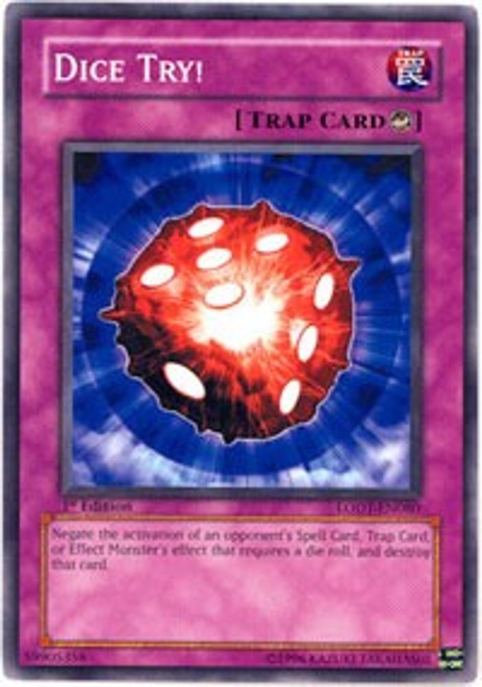 Dice Try!, 1st-edition, front