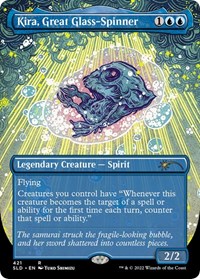 Kira, Great Glass-Spinner (Borderless), Secret Lair Drop Series