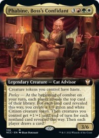 Phabine, Boss's Confidant (Extended Art), Commander: Streets of New Capenna