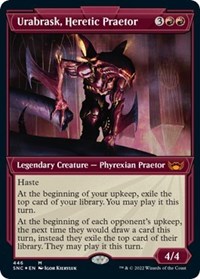Urabrask, Heretic Praetor (Showcase) (Foil Etched), Streets of New Capenna