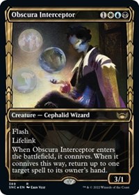 Obscura Interceptor (Gilded Foil), Streets of New Capenna