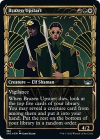 Brazen Upstart (Gilded Foil), Streets of New Capenna