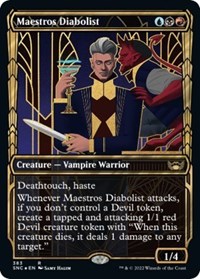 Maestros Diabolist (Gilded Foil), Streets of New Capenna