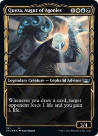 Queza, Augur of Agonies (Gilded Foil), Streets of New Capenna