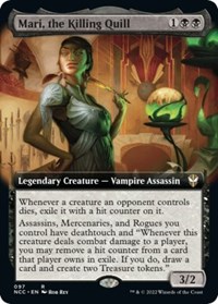 Mari, the Killing Quill (Extended Art), Commander: Streets of New Capenna