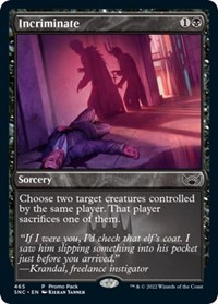 Incriminate, Promo Pack: Streets of New Capenna