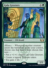 Gala Greeters, Prerelease Cards