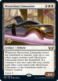 Mysterious Limousine, Prerelease Cards