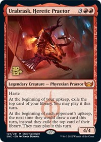 Urabrask, Heretic Praetor, Prerelease Cards
