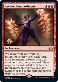 Arcane Bombardment, Prerelease Cards