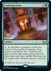 Evolving Door, Prerelease Cards