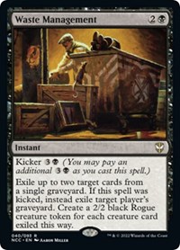 Waste Management, Commander: Streets of New Capenna