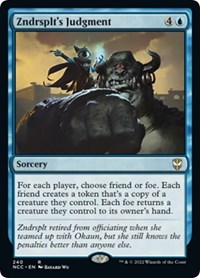 Zndrsplt's Judgment, Commander: Streets of New Capenna